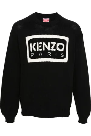 Kenzo Intarsia-logo knit jumper