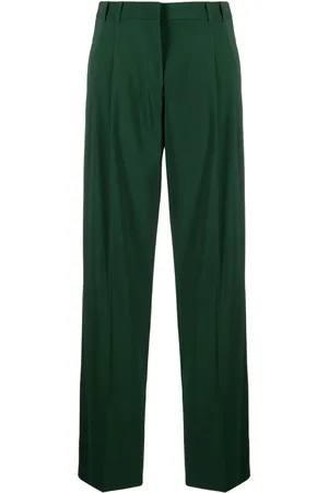 Patrizia Pepe Pleat-detail straight-leg trousers