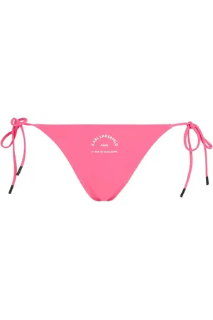 Karl Lagerfeld Rue St.Guillaume-print low-rise bikini bottoms