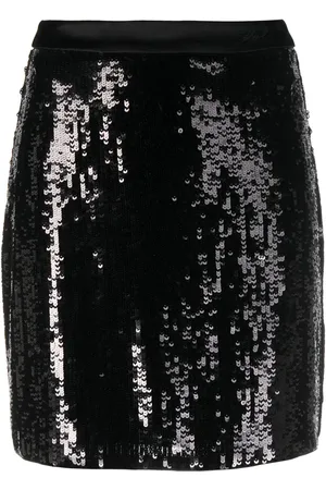 Karl Lagerfeld Sequin-embellished fitted skirt