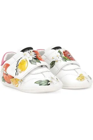 Dolce & Gabbana Graphic-print leather trainers