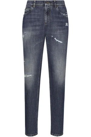 Dolce & Gabbana Straight-leg cotton jeans