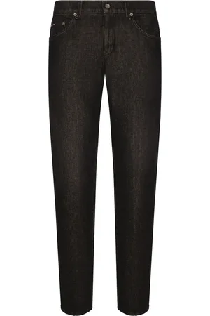 Dolce & Gabbana Logo-appliqu?? long-length tapered jeans