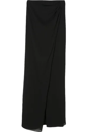 The Andamane Draped-detail high-waisted skirt