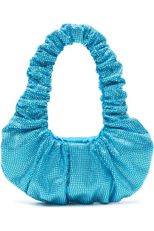 GIUSEPPE DI MORABITO Crystal-embellished ruched tote bag