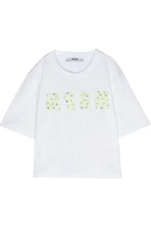 Msgm Logo-appliqué cotton T-shirt