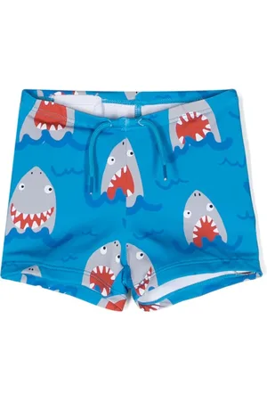 Stella McCartney Shark-print swimming shorts