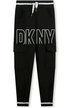 DKNY Logo-embroidery cotton track pants