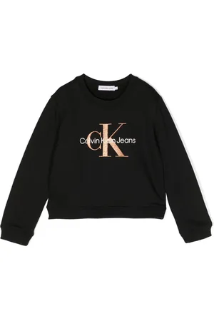 Calvin Klein Glitter logo-print sweatshirt