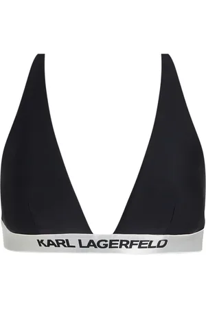 Karl Lagerfeld Logo-underband triangle bikini top