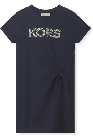Michael Kors Logo-appliqué organic cotton dress