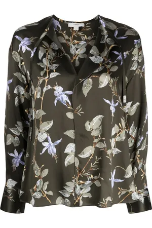Vince Bellflower silk blouse