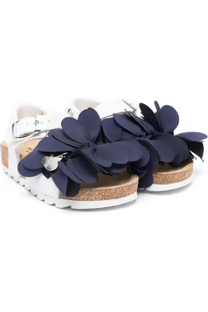 MONNALISA Knot-detailing glitter sandals