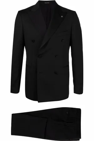 TAGLIATORE Fitted double-breasted suit
