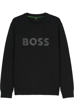 HUGO BOSS Logo-appliqué cotton sweatshirt