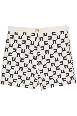 Elisabetta Franchi Monogram-print crepe shorts