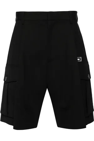 Dsquared2 Pleated virgin wool cargo shorts