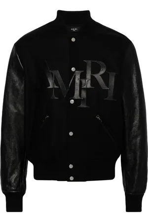 AMIRI Staggered logo varsity jacket