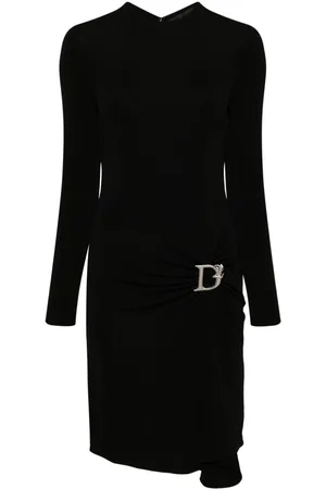 Dsquared2 Statement logo-plaque midi dress