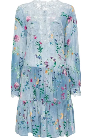 ERMANNO SCERVINO Floral-print silk mini dress