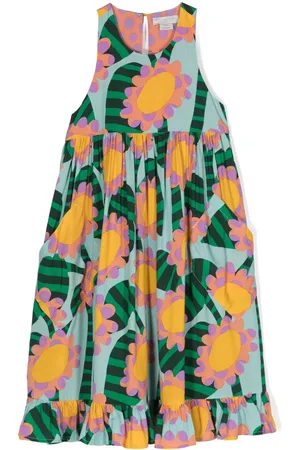 Stella McCartney Graphic Flower sleeveless dress