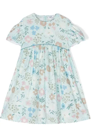 Il gufo Floral-print cotton dress