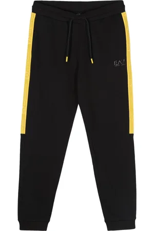 EA7 Logo-raised track pants