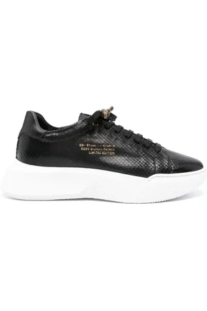 Giuliano Galiano Python leather sneakers