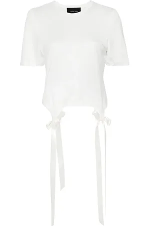Simone Rocha Bow-detail cotton T-shirt