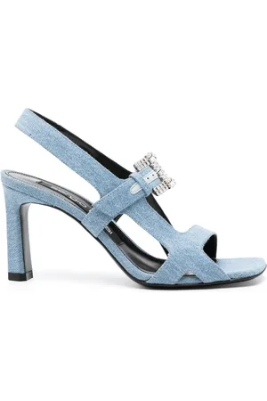 Sergio Rossi 90mm denim sandals