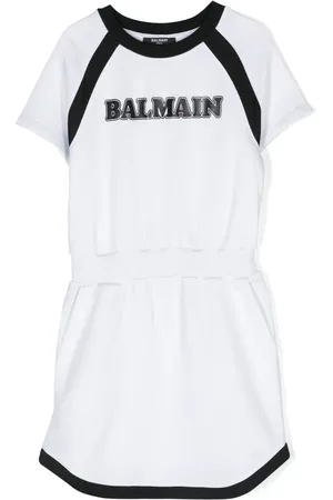 Balmain Logo-print jersey dress