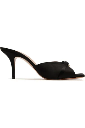 MALONE SOULIERS Patricia 70mm crystal-embellished satin mules
