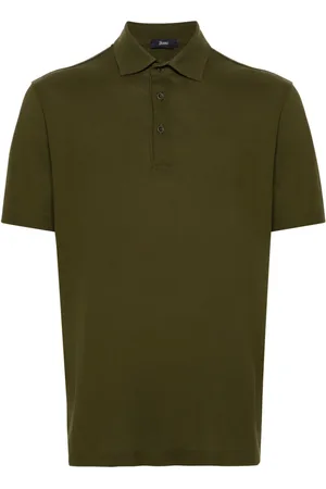 HERNO Short-sleeve cotton polo shirt