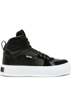 Moschino Bumps & Stripes high-top sneakers