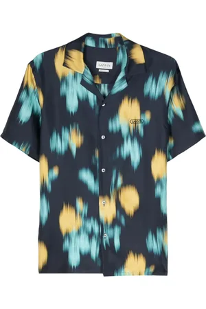 Lanvin Abstract-pattern silk shirt