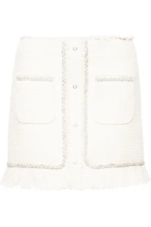 GIUSEPPE DI MORABITO Crystal-embellished boucl?? mini skirt