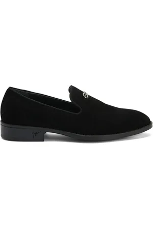 Giuseppe Zanotti Imrham Logozal??-embellished suede loafers