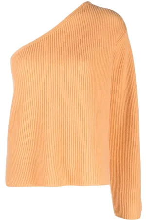 FORTE FORTE One-shoulder ribbed-knit jumper