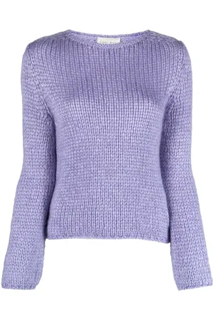 FORTE FORTE Round-neck silk blend jumper