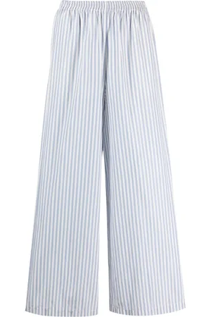 FORTE FORTE Wide-leg striped trousers