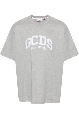 GCDS Logo-patch cotton T-shirt