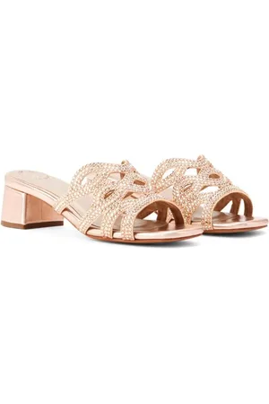 Nícoli Lidia crystal-embellished leather sandals