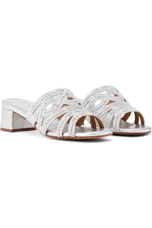 Nícoli Noeli crystal-embellished leather sandals