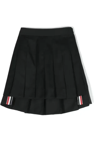 Thom Browne Super 120s pleated wool skirt