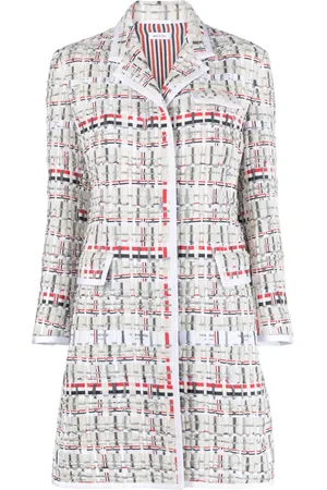 Thom Browne Single-breasted tweed coat