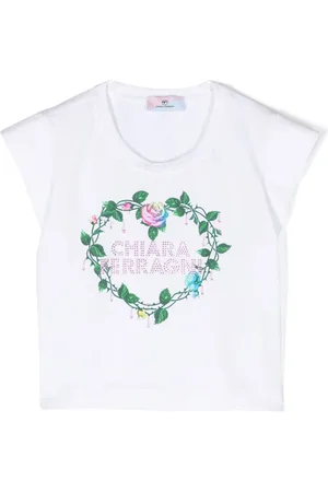 Chiara Ferragni Rose-print stretch-cotton T-shirt