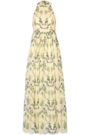Agua by Agua Bendita Acanella Habitat halter maxi dress