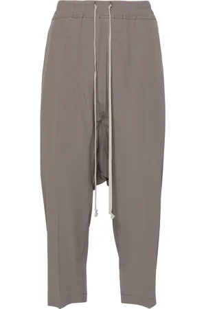 Rick Owens Drop-crotch cropped trousers