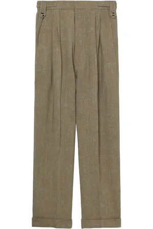 Nanushka Biba slim-cut tweed trousers