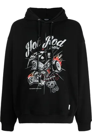 FIVE CM Terry graphic-print cotton hoodie